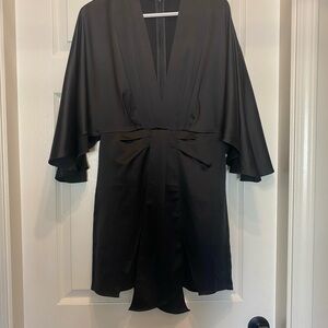 Elegant Black Women's Kimono Style Dress